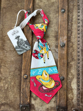 Peewee Tie- Vintage Cowboy Bandana with Hat and Rope