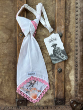 Peewee Tie- Hand-painted Yodelling Cowboy with Pink