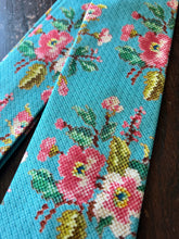 Adult Tie-Cotton. Needlepoint Wild Rose.