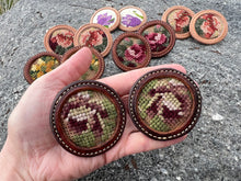 Needlepoint Bridle Rosettes