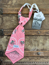Peewee Tie- Pink Bronc Bandana