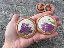 Needlepoint Bridle Rosettes