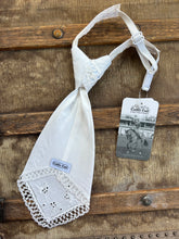 Peewee Tie- White on White Embroidery