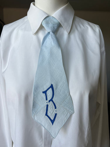 Peewee Tie- Blue ‘B’