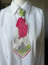 Peewee Tie- Hot Pink/Lime Green Map of Australia