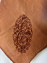 Peewee Tie- Brown with Hand Embroidered ‘E’
