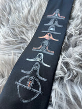 Adult Tie- 100% Silk, wool lined, Hand Painted. Mouthpieces on Black.