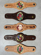 Petit Point Cuffs- Flowers