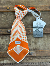 Peewee Tie- Orange Polka Dot