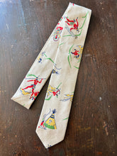 Adult Tie- Canvas. 1950’s Native American Print.