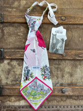 Peewee Tie- Hot Pink/Lime Green Map of Australia