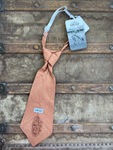Peewee Tie- Brown with Hand Embroidered ‘E’