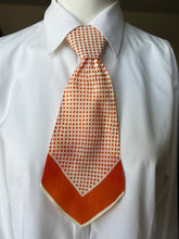 Peewee Tie- Orange Polka Dot