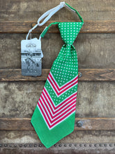 Peewee Tie- Red/Green/White Polka Dot