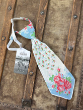 Peewee Tie- Red/Green/Blue Roses