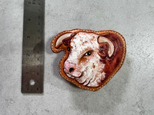 Norman the Adore-a-Bull Hereford™ Leather Buckle- Custom Order