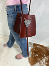 The Bolo Bag™ - Chocolate Brown with Engraved Steel Heart