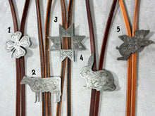 Steel Engraved Bolo Tie Necklaces