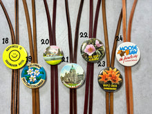 1960's/1970's/1980's Button Pin Bolo Tie Necklaces