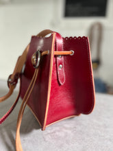 The Bolo Bag™ - Red with Vintage Glass Bridle Rosette