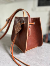 The Bolo Bag™ - Caramel with Carved Leather Diamond