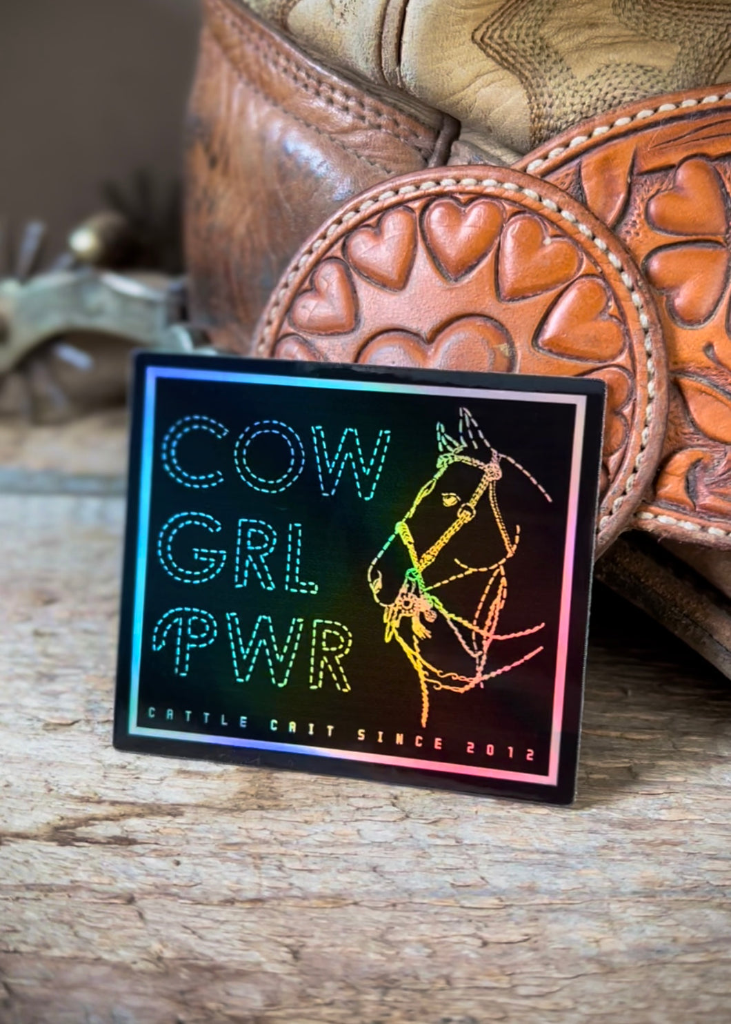 COW GRL PWR - Cattle Cait's 10th Anniversary Sticker